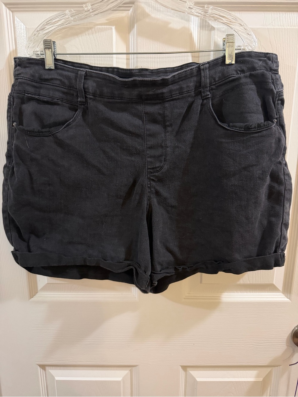 Time and Tru Black Jean Shorts